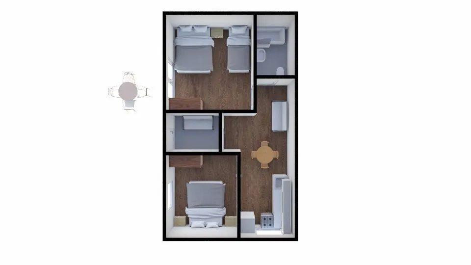 Půdorys apartmánu Apartmán 1