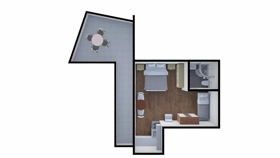 Půdorys apartmánu Apartmán 3